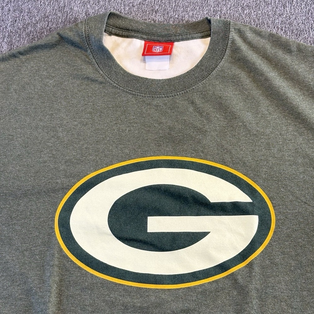 Vintage NFL Green Bay Packers T-Shirt‎ Mens Medium Football Logo Green